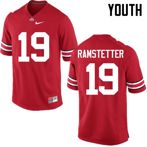 Ohio State Buckeyes #19 Joe Ramstetter Youth Official Jersey Red OSU367134